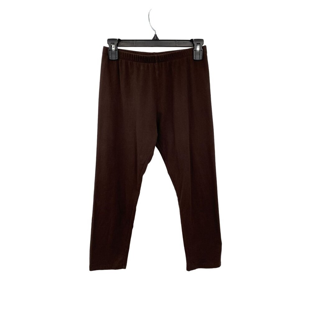 Moda International Y2K Brown Cropped Stretch Pants M Used Low Rise